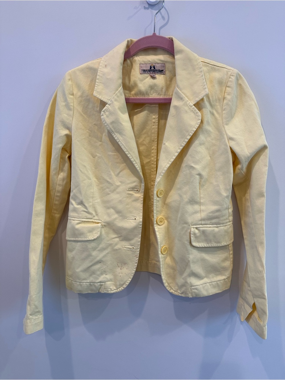 Juicy Couture Pale Yellow Women's Blazer